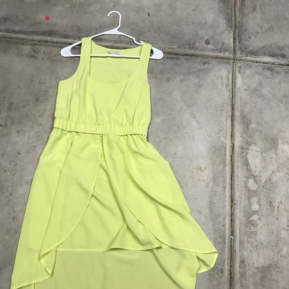 Chartreuse dress
